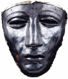 Roman officer mask from the year 9 AD found at Kalkriese, a remaining of the Varus-battle.
