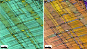 High resolution EBSD measurement of microtexture in steel.