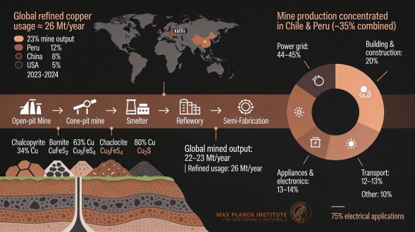 Basic Infos about Coper: Mining, refining and use